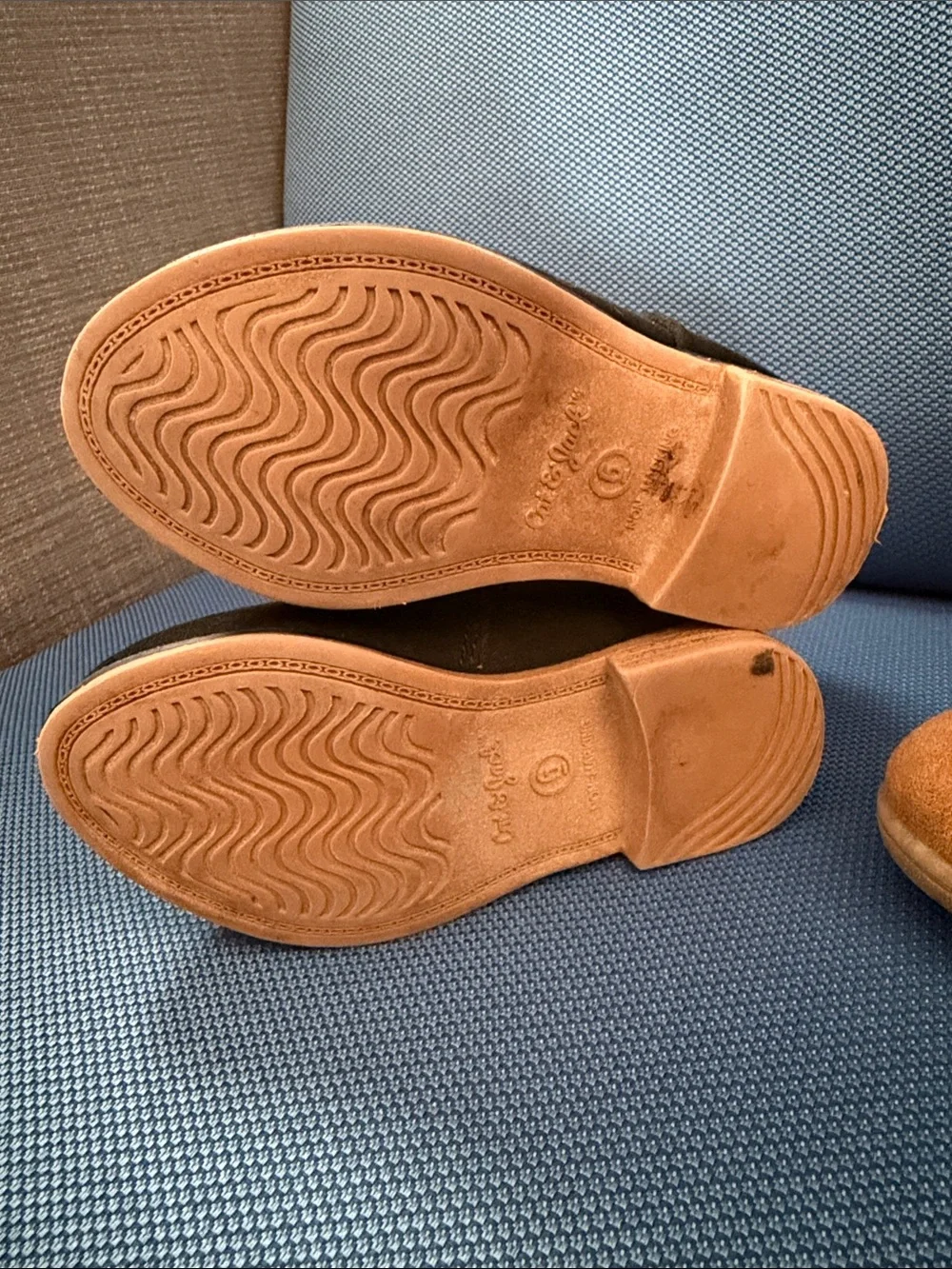 Toddler black Ankle Boots size 6 & Tan Boots size 5 set